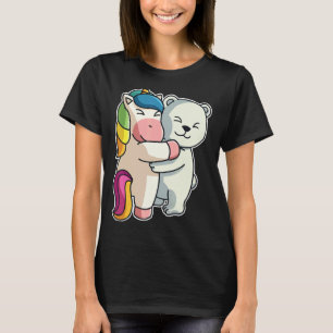 Polar Bär und Einhorn Niedliche Tiere für Frauen A T-Shirt