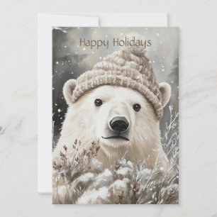 Polar-Bär-Weihnachten Feiertagskarte