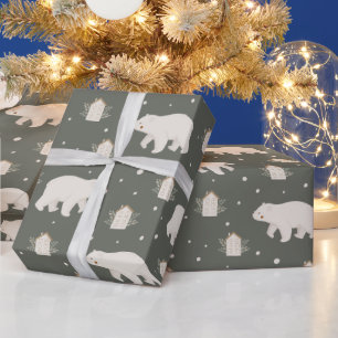 Polar-Bär-Weihnachten Geschenkpapier