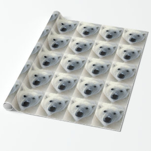 Polar-Bär-Weihnachtspapier Geschenkpapier