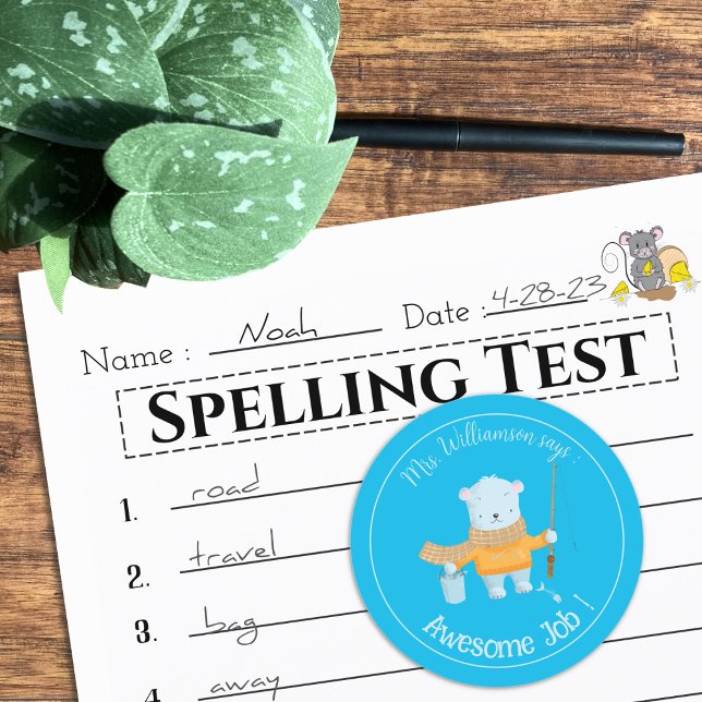 Polar Bären Blue Reward Sticker (Von Creator hochgeladen)