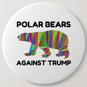 Polar-Bären gegen Trump Button