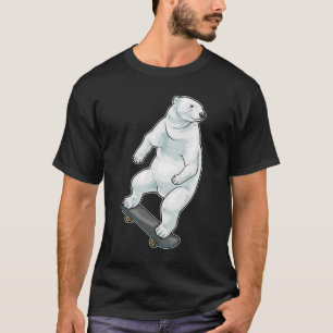 Polar Bären Skater Skateboard T-Shirt