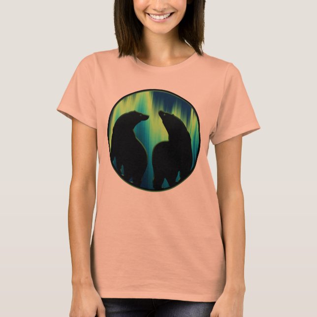 Polar Bären Top Shirt Bärenkunst Tops (Vorderseite)