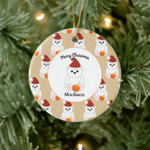 Polar Bären Weihnachtsschmuck personalisieren