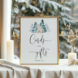 Polar Bärenkarten und Geschenkposter Poster