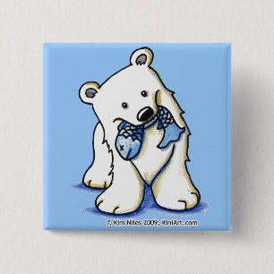 Polar-Bärentaste Button