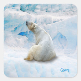 Polar Bear 2 - Aufkleber für den Umschlag