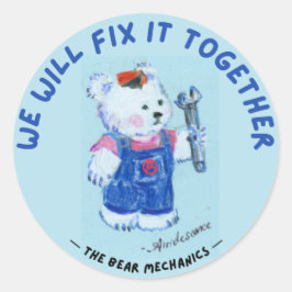 Polar Bear Anarcho-Mechanische Aufkleber