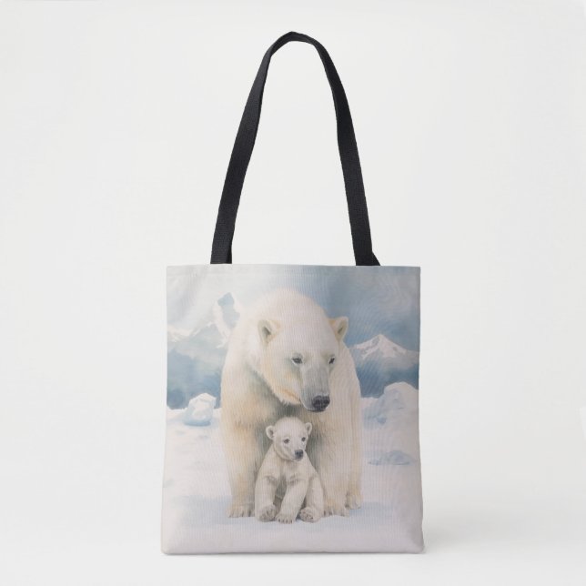 Polar Bear and Cub Arctic Elegante (Vorderseite)