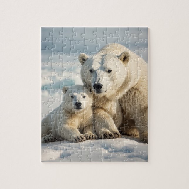 Polar Bear and Cube Puzzle (Vertikal)