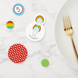 Polar Bear and Rainbow Table Confetti Konfetti