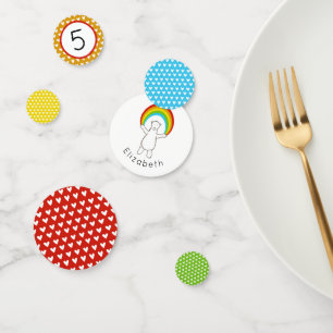 Polar Bear and Rainbow Table Confetti Konfetti