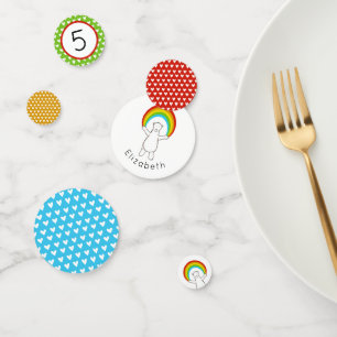 Polar Bear and Rainbow Table Confetti Konfetti