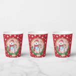 Polar Bear and Snowman Red and Pink Christmas  Pappbecher<br><div class="desc">Rote und rosa Papiertassen mit der Illustration eines Eisbären und seines Schneemanns Freund . Der Text auf der Seite des Bechers lautet "Frohe Weihnachten!" Aber man kann es mit eigenen ändern.
© ArianeC Illustrations-Alle Rechte vorbehalten</div>