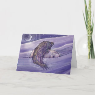 Polar Bear Angel Weihnachtskarte von Molly Harriso Feiertagskarte