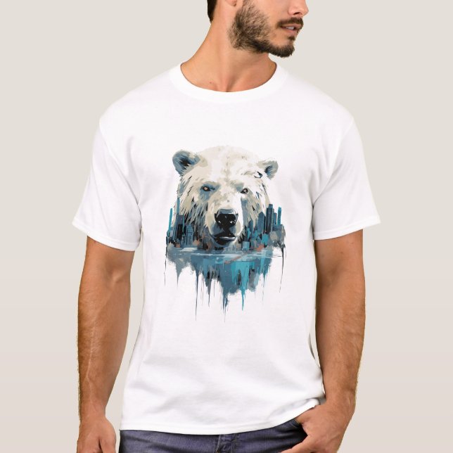 Polar Bear Animal Beauty Nature Wildlife Discovery T-Shirt (Vorderseite)