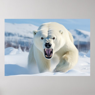Polar Bear Animal Nature Majestic Wild Poster