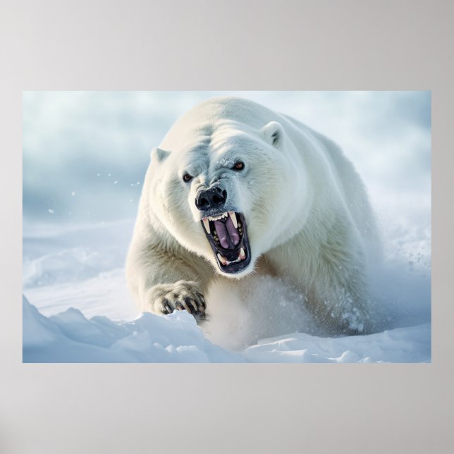 Polar Bear Animal Nature Majestic Wild Poster (Vorne)