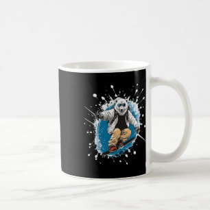 Polar Bear Animal Snowboarding Sports Snowboard Kaffeetasse