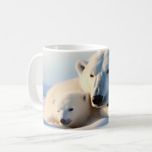 Polar Bear Animal Wild Beauty Freedom Wilderness Kaffeetasse