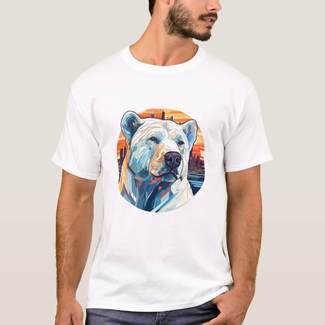 Polar Bear Animal World Wildlife Beauty Discovery T-Shirt (Vorderseite)