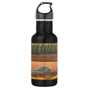 Polar Bear Art Bear Art Art Flasche Sport Edelstahlflasche