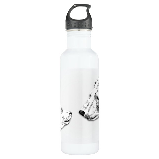 Polar Bear Art Bear Art Trinkflasche (Vorderseite)