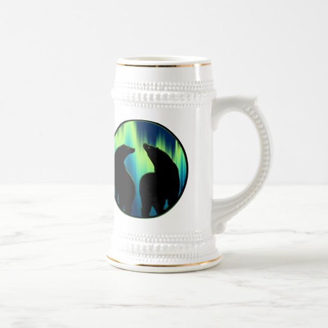 Polar Bear Art Beer Tasse First Nations Bärenstein (Rechts)