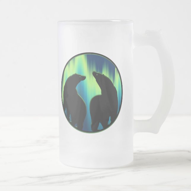 Polar Bear Art Beer Tasse First Nations Bärenstein (Rechts)