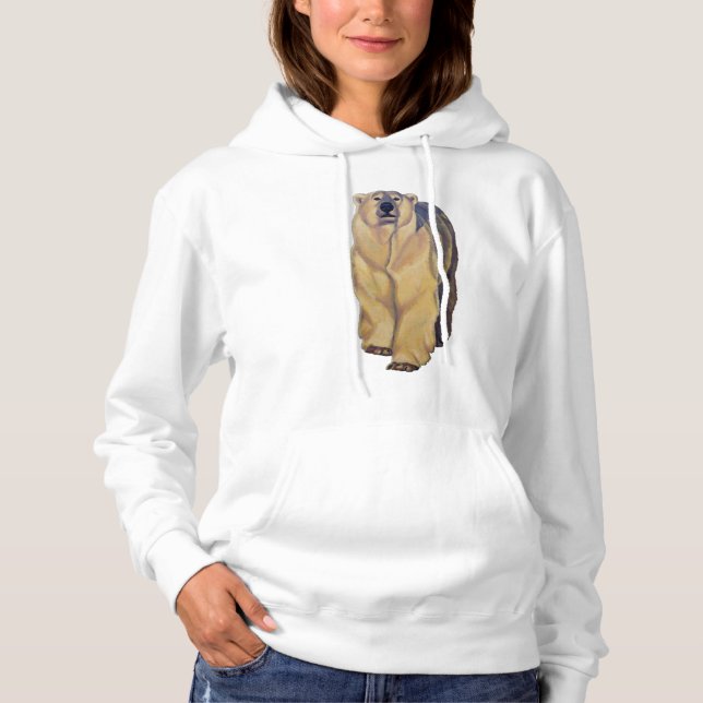 Polar Bear Art Hoodie Women's Hoodie Bären Shirts (Vorderseite)