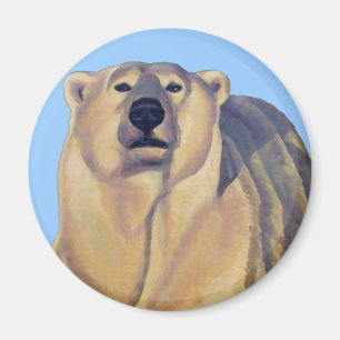 Polar Bear Art Kühlschrank Magent Wildlife Magnet
