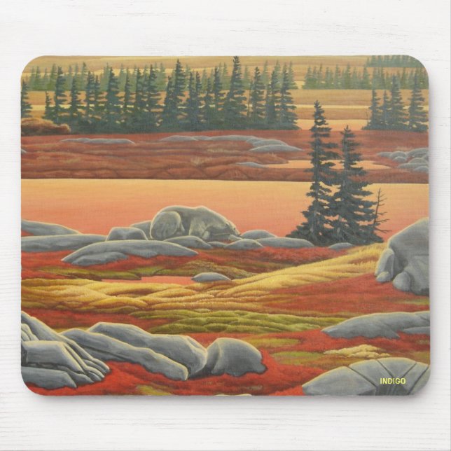 Polar Bear Art Mousepad Stilvolle Wildlife Mousepa (Vorne)