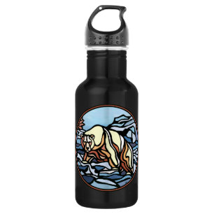 Polar Bear Art Native Bear Art Trinkflasche