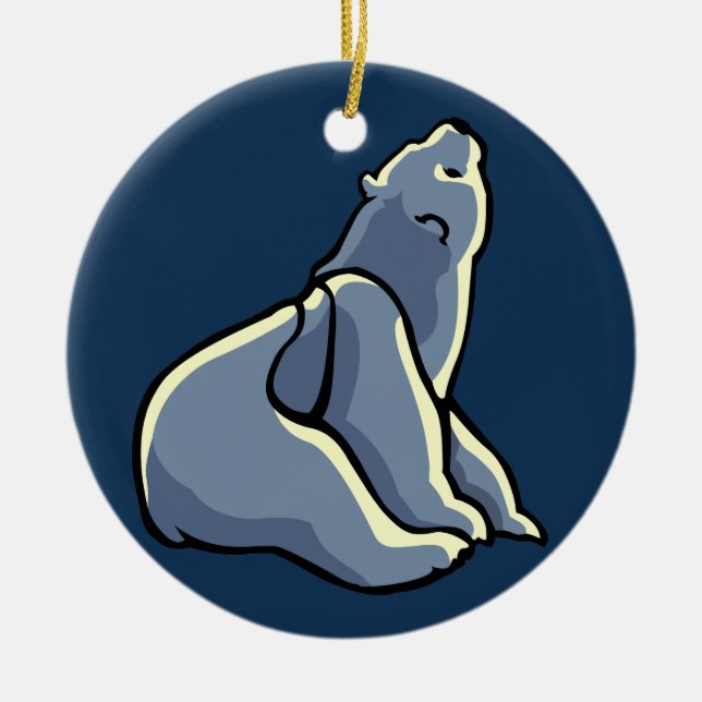 Polar Bear Art Ornament Bear Keepake Bärengeschenk (Vorne)