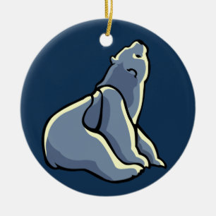 Polar Bear Art Ornament Bear Keepake Bärengeschenk