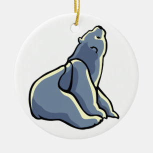 Polar Bear Art Ornament Bear Keepake Bärengeschenk