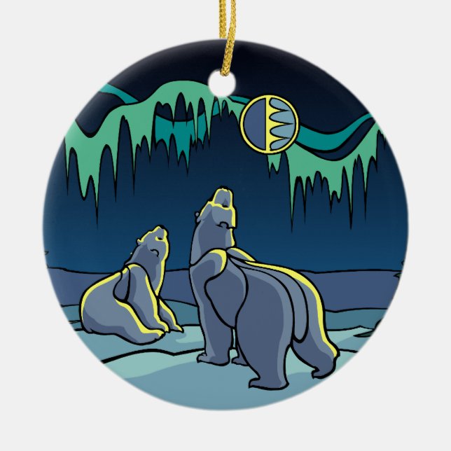 Polar Bear Art Ornament Bear Keepsake Bear Gifts (Vorne)