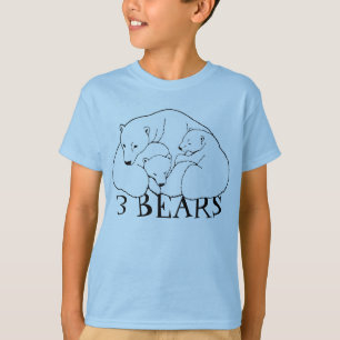 Polar Bear Art T - Shirt Kid's Baby Bear Shirts