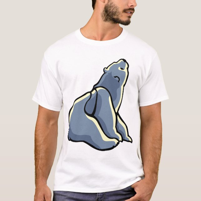 Polar Bear Art T - Shirt Unisex Polar Bear Shirt (Vorderseite)