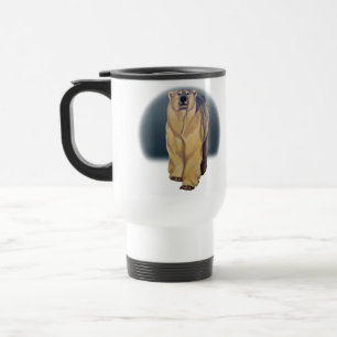 Polar Bear Art Travel Mug Art Bären Cup Reisebecher
