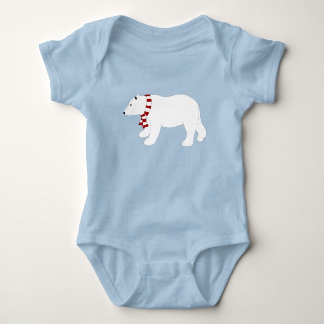 Polar Bear Baby Bodysuit Baby Strampler (Vorderseite)