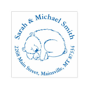 Polar Bear Baby Dusche Permastempel