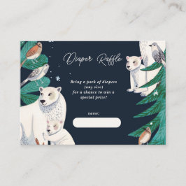 Polar Bear Baby Dusche Windelwanne Umschließung Begleitkarte