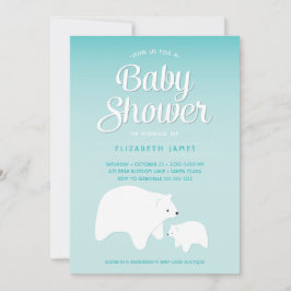 Polar Bear Baby Einladung