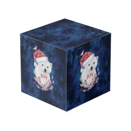 Polar Bear Baby Hat Bird Christmas Joy Würfel