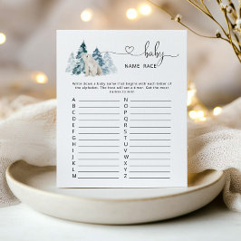 Polar bear Baby Name Race