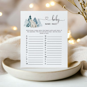 Polar bear Baby Name Race