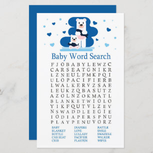 Polar bear Baby Shooter Word Search Game