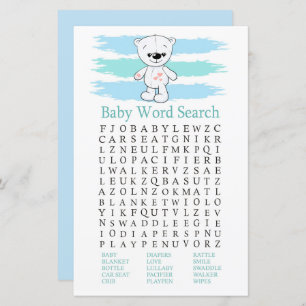 Polar bear Baby Shooter Word Search Game